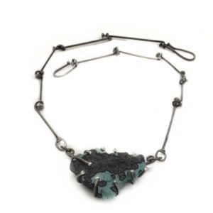 Leland Blue Art Jewelry Necklace by Susan Wachler Jewelry