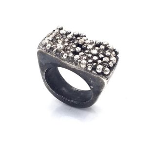 Pebbled Shore Sterling Silver contemporary Ring by Susan Wachler Jewelry