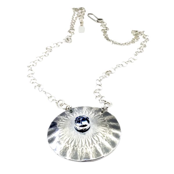Mandala Flowers Sterling Silver Flower Necklace by Susan Wachler Jewelry