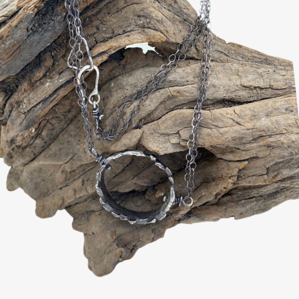 Rustic Hoop Necklace by Susan Wachler Jewelry