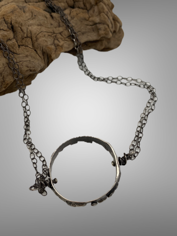 Rustic Hoop Necklace by Susan Wachler Jewelry