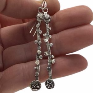 Related Matters Textured Silver Earrings by Susan Wachler Jewelry