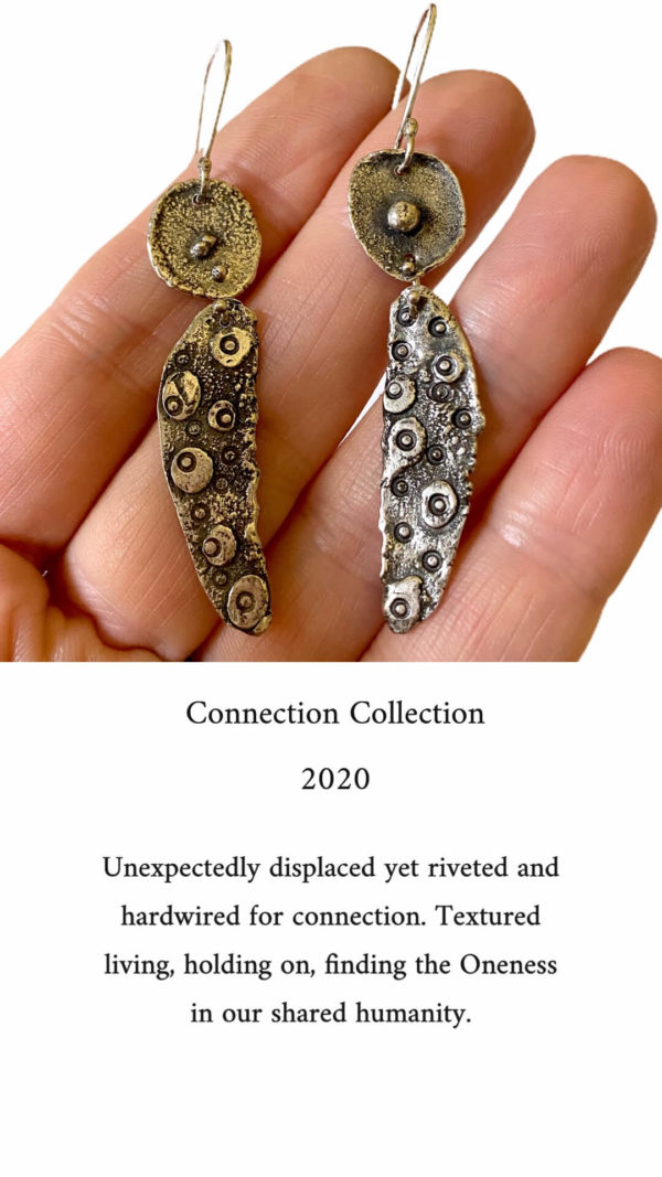 Connection Riveted Sterling Silver Earrings by Susan Wachler Jewelry