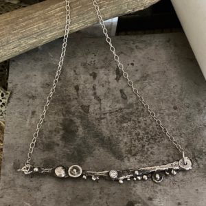 Cherished Connections Textured Silver Necklace by Susan Wachler Jewelry