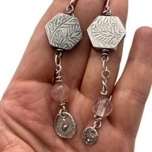 Heirloom Connections Rose Quartz Earrings by Susan Wachler Jewelry
