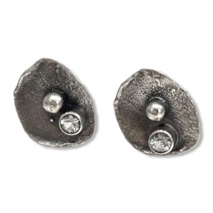 Simple Connections Gemstone Stud Earrings by Susan Wachler Jewelry
