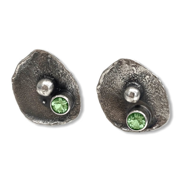 Simple Connections Gemstone Stud Earrings by Susan Wachler Jewelry