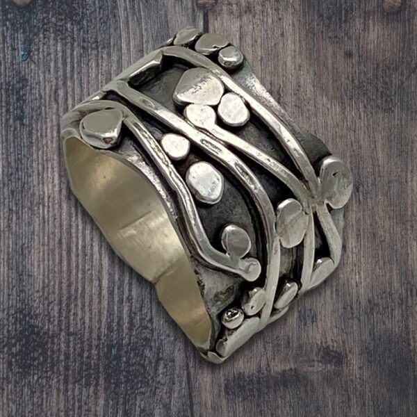 Wandering Vines Silver Ring by Susan Wachler Jewelry