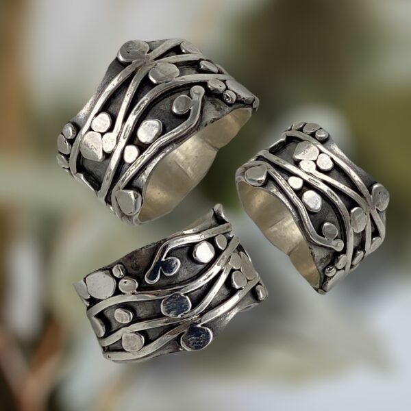 Wandering Vines Silver Ring by Susan Wachler Jewelry