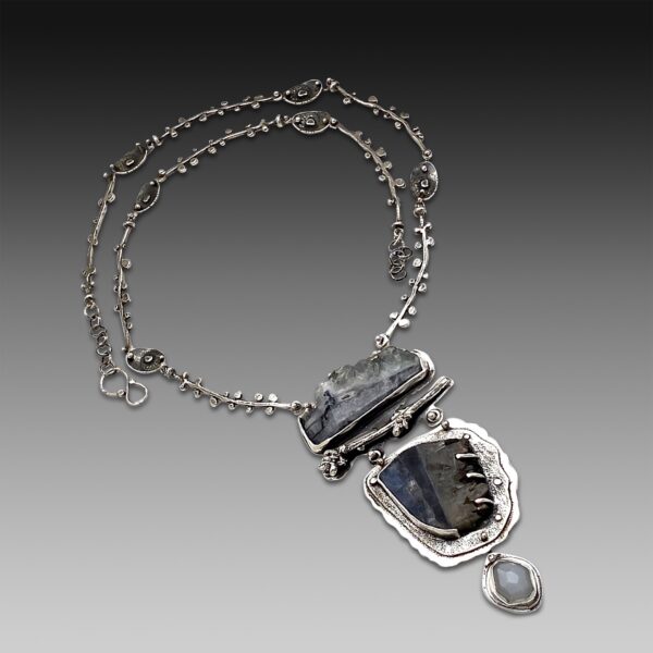 Fabulous Fluorite Art Jewelry Necklace by Susan Wachler Jewelry