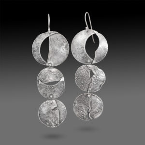Textured Disc Earrings by Susan Wachler Jewelry