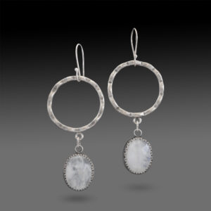 Rippling Moonstone Earrings by Susan Wachler Jewelry